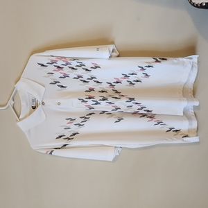 MENS IZOD GOLF SHIRT XXL White